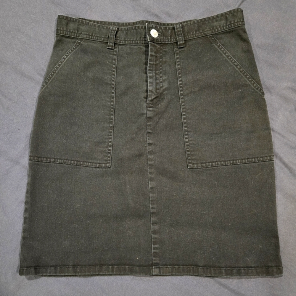Lauren Ralph Lauren Skirt Denim Black Size 4 EUC